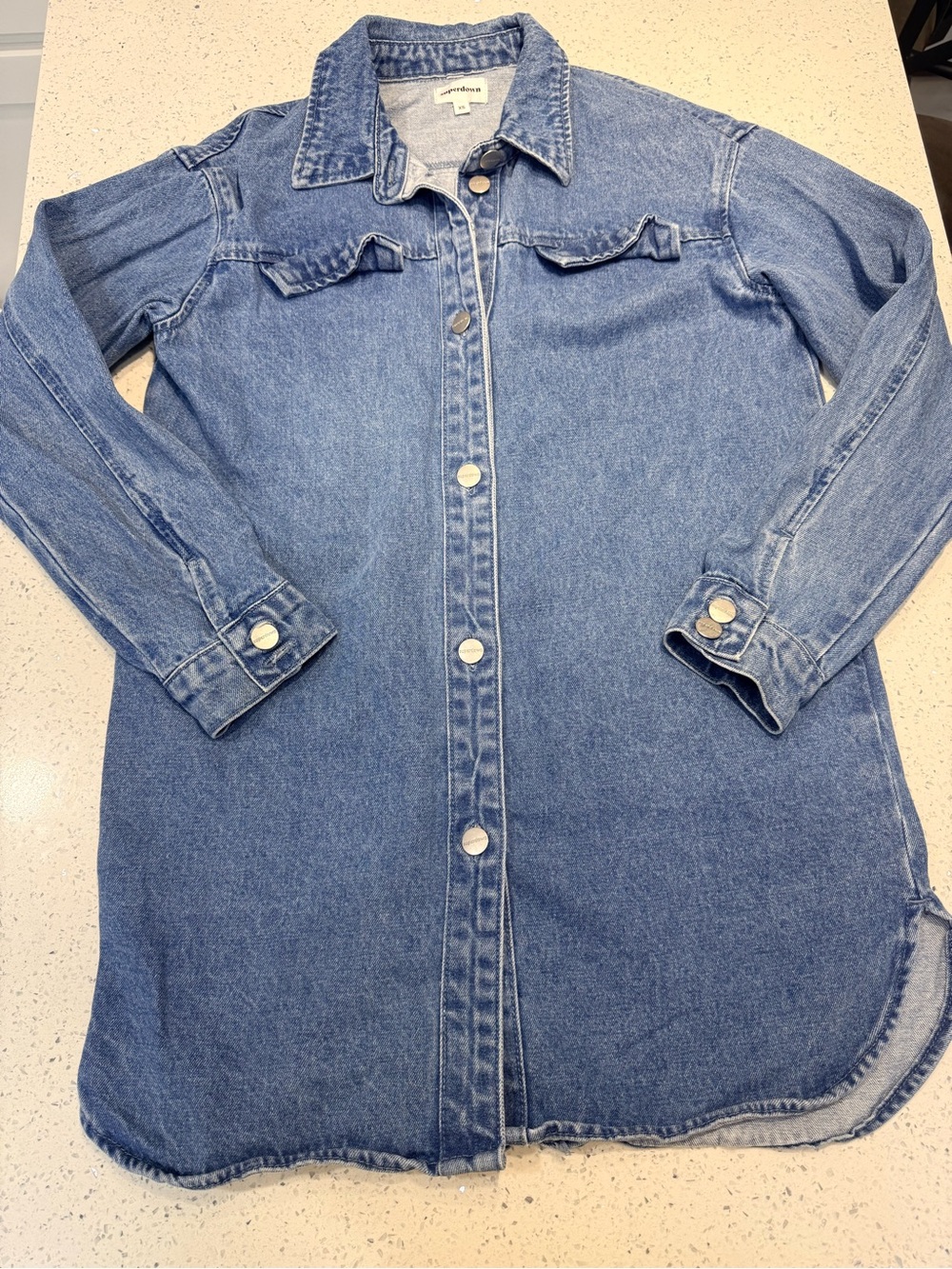 superdown Light Blue Denim Shirt Jacket